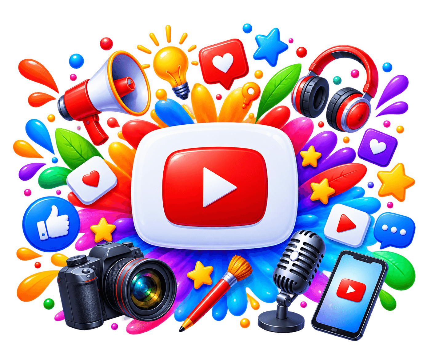 YouTube channel controller position